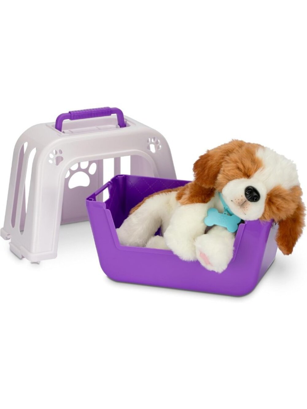 Interactive Realistic Beagle Puppy Toy with 60+ Sounds & 2-in-1 Bed for Kids
